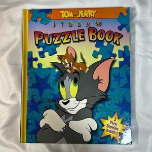 Vintage 2006 Tom and Jerry Jigsaw Puzzle Book Fun Stories & Puzzles Complete